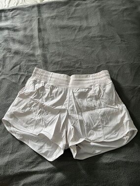 Lululemon Women's White Elastic-Waist Active Shorts